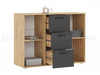 Комод Сильвия, крафт/графит (Миф) в Сысерти - sysert.mebel-e96.ru