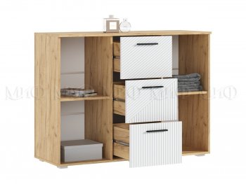 Комод Сильвия, крафт/белый (Миф) в Сысерти - sysert.mebel-e96.ru