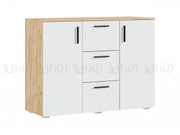 Комод Сильвия, крафт/белый (Миф) в Сысерти - sysert.mebel-e96.ru