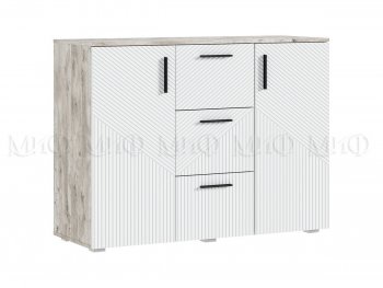 Комод Сильвия, дуб юкон/белый (Миф) в Сысерти - sysert.mebel-e96.ru