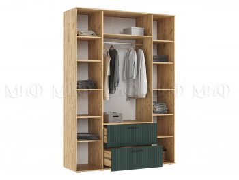Шкаф 1600 мм Сильвия, крафт/грин (Миф) в Сысерти - sysert.mebel-e96.ru