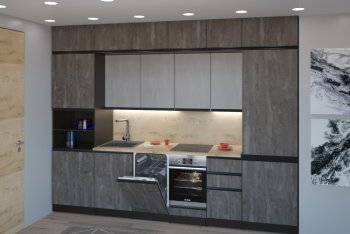 Кухонный гарнитур Симфония люкс 3000 мм (Герда) в Сысерти - sysert.mebel-e96.ru