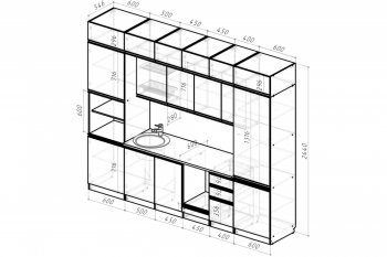 Кухонный гарнитур Симфония люкс 3000 мм (Герда) в Сысерти - sysert.mebel-e96.ru