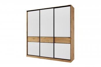 Шкаф-купе 2200 мм SLIM 3-хдвер. BS22-6.3D белый (Мама) в Сысерти - sysert.mebel-e96.ru