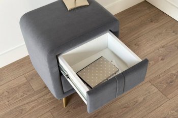 Тумба прикроватная Софи 2 графит (Мебельсон) в Сысерти - sysert.mebel-e96.ru