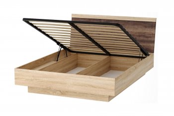 Кровать с подъемным механизмом Соната сакраменто (Памир) в Сысерти - sysert.mebel-e96.ru