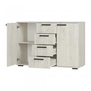 Комод Стандарт №2 NEW крафт белый  (БТС) в Сысерти - sysert.mebel-e96.ru