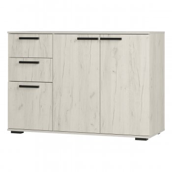 Комод Стандарт 3 NEW крафт белый (БТС) в Сысерти - sysert.mebel-e96.ru