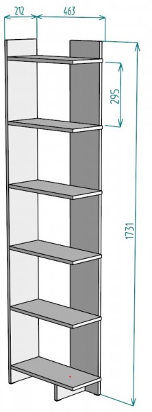 Стеллаж S4 (ДМ) в Сысерти - sysert.mebel-e96.ru