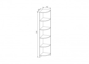 Стеллаж угловой  Сканди, СДУ370.1 (ДСВ) в Сысерти - sysert.mebel-e96.ru