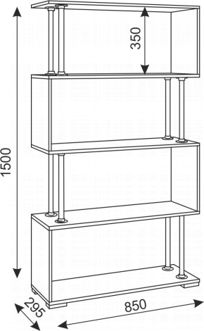 Стеллаж Зигзаг-2 (Риннер) в Сысерти - sysert.mebel-e96.ru