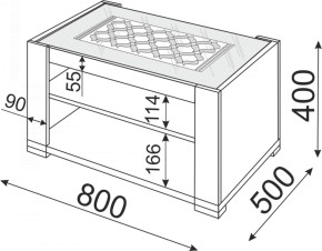 Стол журнальный Тиффани М09 (Риннер) в Сысерти - sysert.mebel-e96.ru