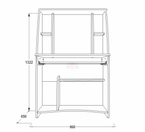 Стол компьютерный СК 3 в Сысерти - sysert.mebel-e96.ru