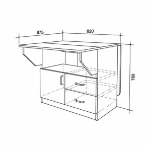 Стол-тумба (Мебельсон) в Сысерти - sysert.mebel-e96.ru