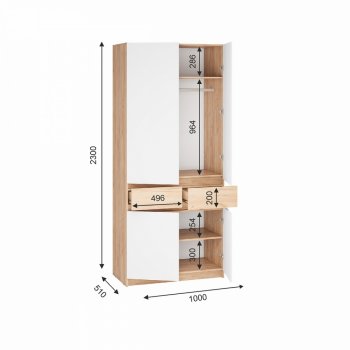 Шкаф 1000 мм Стоуби ШК-1000 (ИЦ) в Сысерти - sysert.mebel-e96.ru