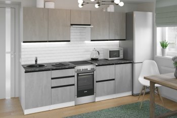 Кухонный гарнитур Сюита мега 2500 мм (Герда) в Сысерти - sysert.mebel-e96.ru
