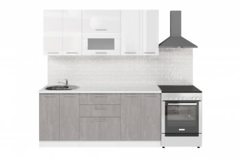 Кухонный гарнитур Терция макси 2 1800 мм (Герда) в Сысерти - sysert.mebel-e96.ru