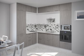 Кухонный гарнитур Терция гранд прайм 2100х2700 мм (Герда) в Сысерти - sysert.mebel-e96.ru