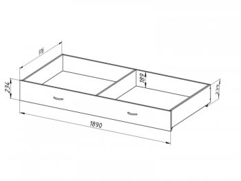 Кровать двухъярусная Толедо-Я с ящиком Белый в Сысерти - sysert.mebel-e96.ru