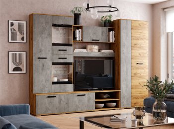 Стенка Трамп со шкафом (БТС) в Сысерти - sysert.mebel-e96.ru