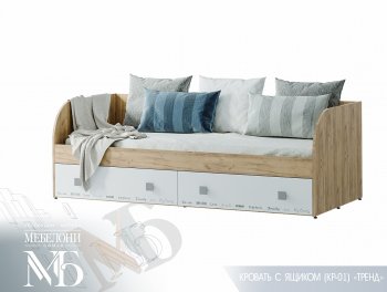 Кровать с ящиками Тренд LIGHT КР-01 (БТС) в Сысерти - sysert.mebel-e96.ru | фото