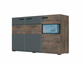 Тумба 3 двери 1500 РИО Смоки Soft touch/Таксус в Сысерти - sysert.mebel-e96.ru | фото