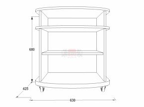 Тумба для теле-радио аппаратуры Фант 1 в Сысерти - sysert.mebel-e96.ru