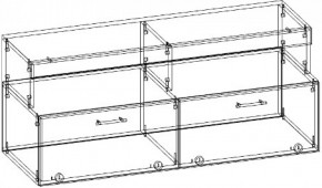 Тумба малая ТМС-1200 (Дуб сонома/Белый глянец) в Сысерти - sysert.mebel-e96.ru