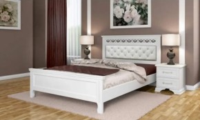 Тумба прикроватная 2ящ.  ГРАЦИЯ (лак) Белый / Белый (БМ) в Сысерти - sysert.mebel-e96.ru