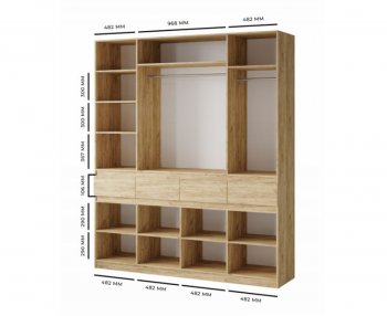 Шкаф 2000 мм Турин ЛДСП крафт серый/кашемир (ВВР) в Сысерти - sysert.mebel-e96.ru