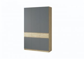 Шкаф 1500 мм Турин крафт/графит (ВВР) в Сысерти - sysert.mebel-e96.ru