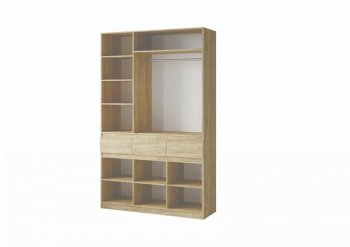 Шкаф 1500 мм Турин ЛДСП крафт/белый шагрень (ВВР) в Сысерти - sysert.mebel-e96.ru