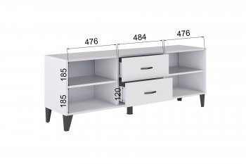 Тумба под ТВ ТВМ-6 крафт золотой/серый графит (Микон) в Сысерти - sysert.mebel-e96.ru