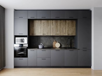 Кухонный гарнитур Умбра 3400 мм МДФ (Санвут) в Сысерти - sysert.mebel-e96.ru
