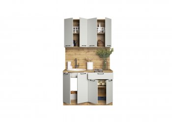 КУхонный гарнитур Валерия 1200 мм вотан/серый (Сурская) в Сысерти - sysert.mebel-e96.ru