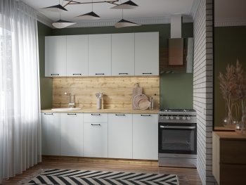 КУхонный гарнитур Валерия 2000 мм вотан/серый (Сурская) в Сысерти - sysert.mebel-e96.ru