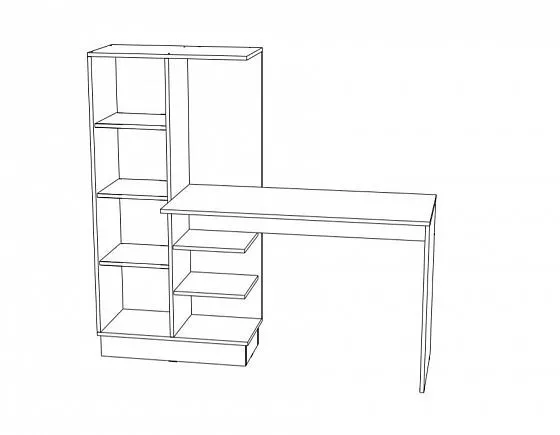 Стол компьютерный №1 Вега New Позитив (Миф) в Сысерти - sysert.mebel-e96.ru