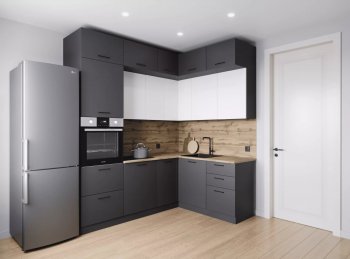 Кухонный гарнитур угловой Вегас 2200*1700 мм (Санвут) в Сысерти - sysert.mebel-e96.ru