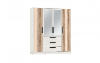 Шкаф 1700 мм 83.07 Вегас (4-х дв.) белый (Олмеко) в Сысерти - sysert.mebel-e96.ru