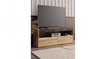 ТВ тумба Вегас Дуб Вотан/Ателье темн. (Лин) в Сысерти - sysert.mebel-e96.ru