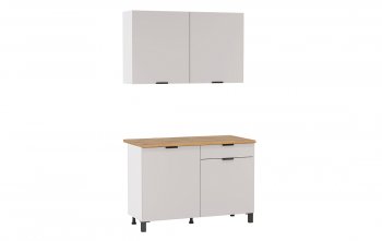 Кухонный гарнитур 1200 мм Венера кашемир ЛДСП (Олмеко) в Сысерти - sysert.mebel-e96.ru