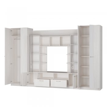 Стенка Венеция ясень белый (БТС) в Сысерти - sysert.mebel-e96.ru