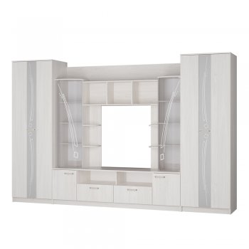 Стенка Венеция ясень белый (БТС) в Сысерти - sysert.mebel-e96.ru