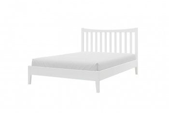 Кровать из массива Виола белый античный (БМ) в Сысерти - sysert.mebel-e96.ru