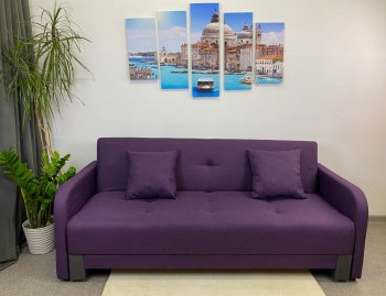 Диван-кровать Поло с подлокотниками NeoPlum в Сысерти - sysert.mebel-e96.ru
