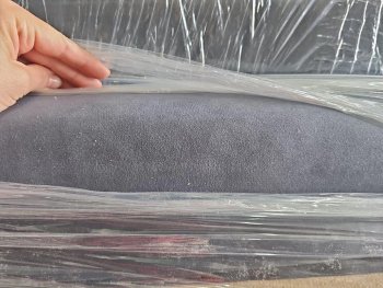 Диван Реал 120  микровелюр серый в Сысерти - sysert.mebel-e96.ru