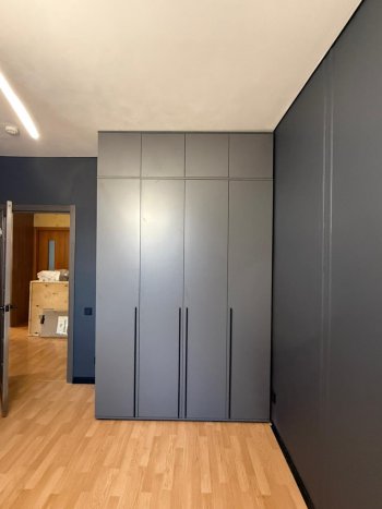 Шкаф 1600 мм 4-х створчатый Норд с антресолью графит (Миф) в Сысерти - sysert.mebel-e96.ru