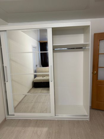 Шкаф-купе Крафт-6 белый ясень 2000 мм (БТС) в Сысерти - sysert.mebel-e96.ru