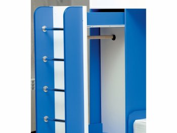 Кровать детская двухъярусная Юниор-8 (Матрица) в Сысерти - sysert.mebel-e96.ru