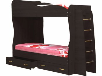 Кровать детская двухъярусная Юниор-1 (Матрица) в Сысерти - sysert.mebel-e96.ru